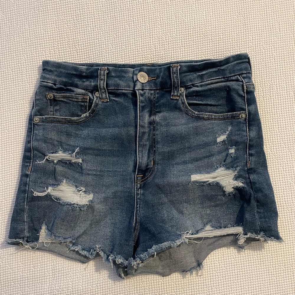Distressed Denim Women Shorts